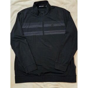 TRAVIS MATHEW MENS LONG SLEEVE 1/4 ZIP PULLOVER GOLF SHIRT SIZE XXL